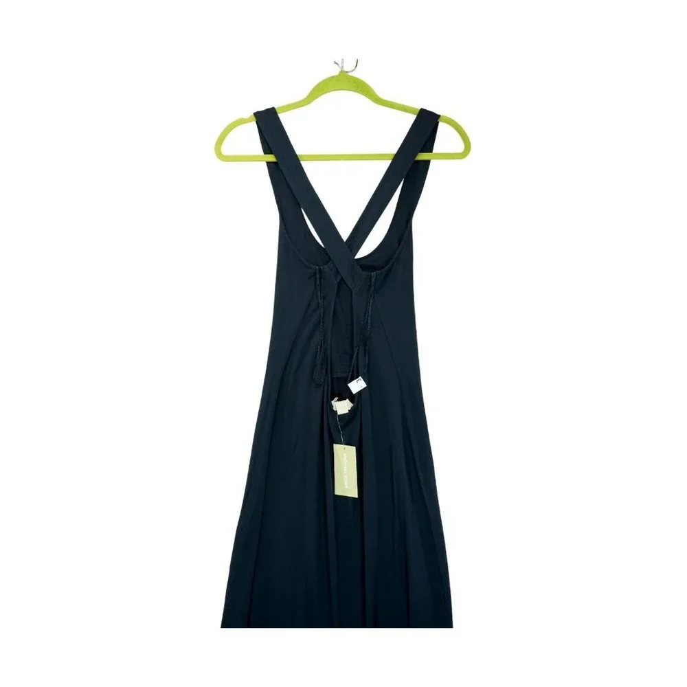 NWT MICHAEL KORS Women's‎ Solid Halter Maxi Dress Size XS MSRP $140 ~ Navy